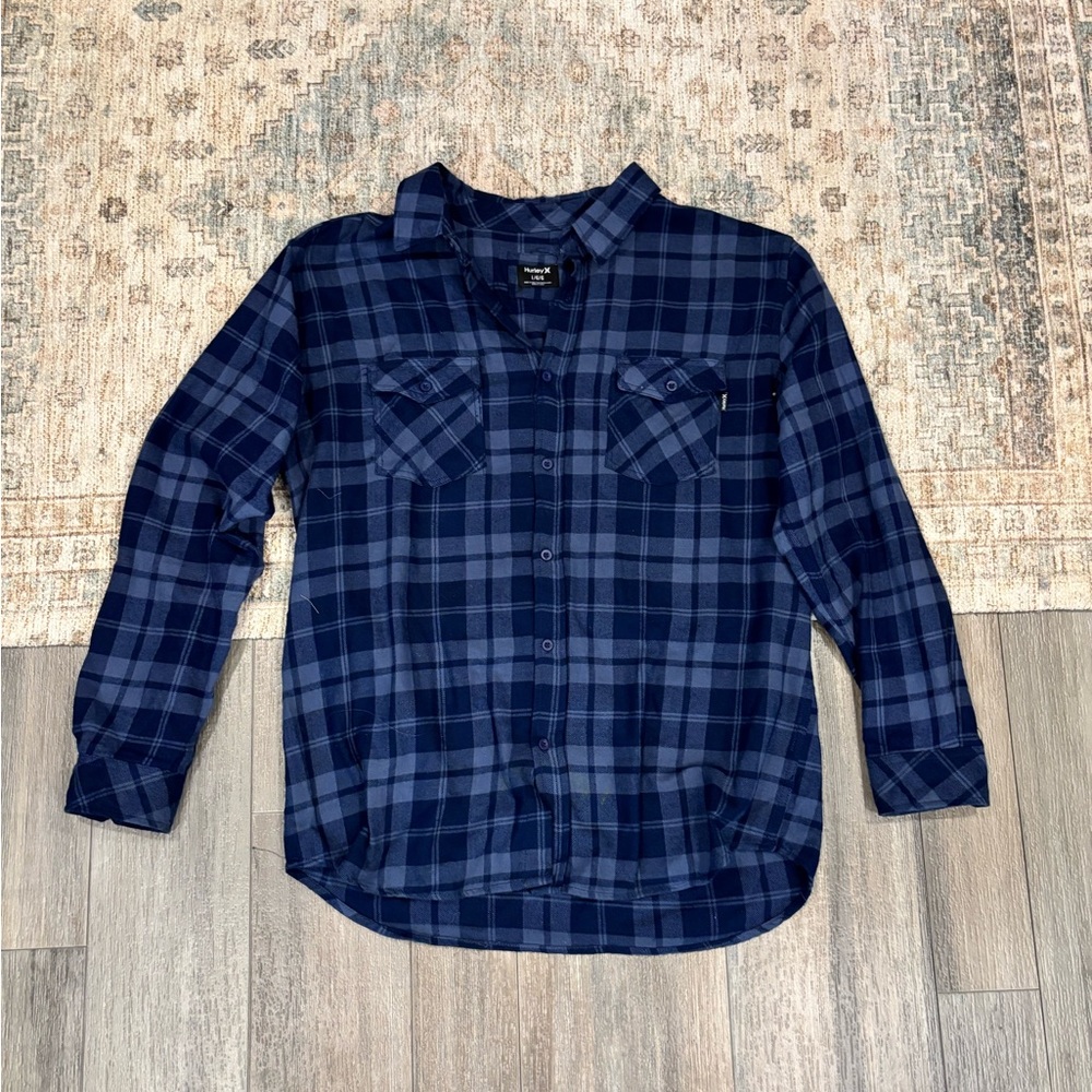 Blue Hurley flannel